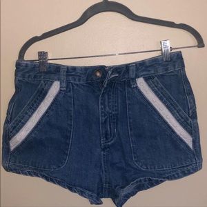 Free People High Waist Denim shorts
